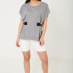 Oversized Top in Light Grey