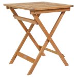 FSC Hardwood Wooden Garden Furniture Square Foldable Patio Table